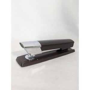 Vintage MCM Swingline Stapler Mid Century 333 Brown Chrome USA